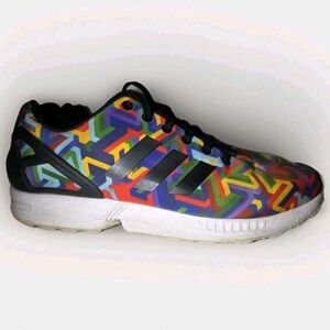 Adidas ZX Flux Torsion Men’s Art Mosaic Rainbow AQ2737 Size US 6 / EU 37.3